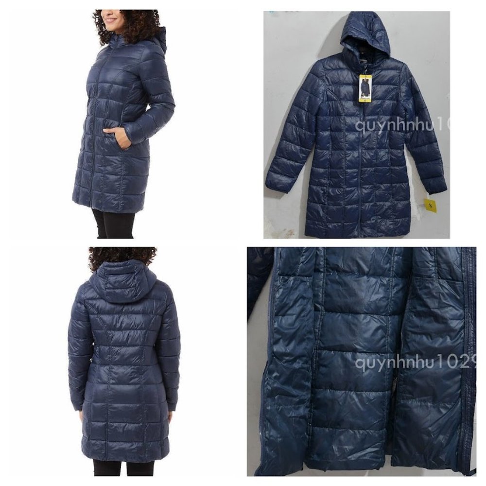 Aventure Ladies' 3/4 Length Puffer Jacket in BLue